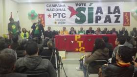 Reunión por la paz con el partido del Trabajo  de Colombia