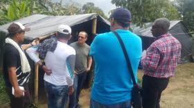 Visita a Monterredondo - Miranda- zona de concentración de las FARC